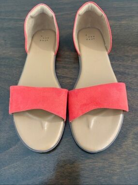 a new day Coral Suede Open-Toe D'Orsay Sandals